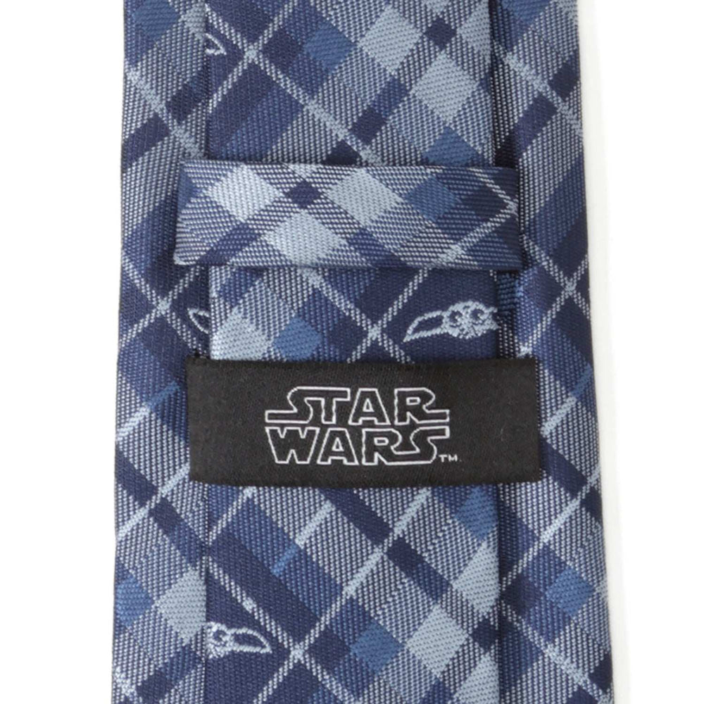 Star Wars Grogu Blue Plaid Tie - Cufflinks.com - Flyclothing LLC