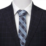 Star Wars Mandalorian Blue and Black Plaid Tie - Cufflinks.com - Flyclothing LLC