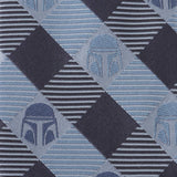 Star Wars Mandalorian Blue and Black Plaid Tie - Cufflinks.com - Flyclothing LLC