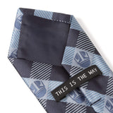 Star Wars Mandalorian Blue and Black Plaid Tie - Cufflinks.com - Flyclothing LLC