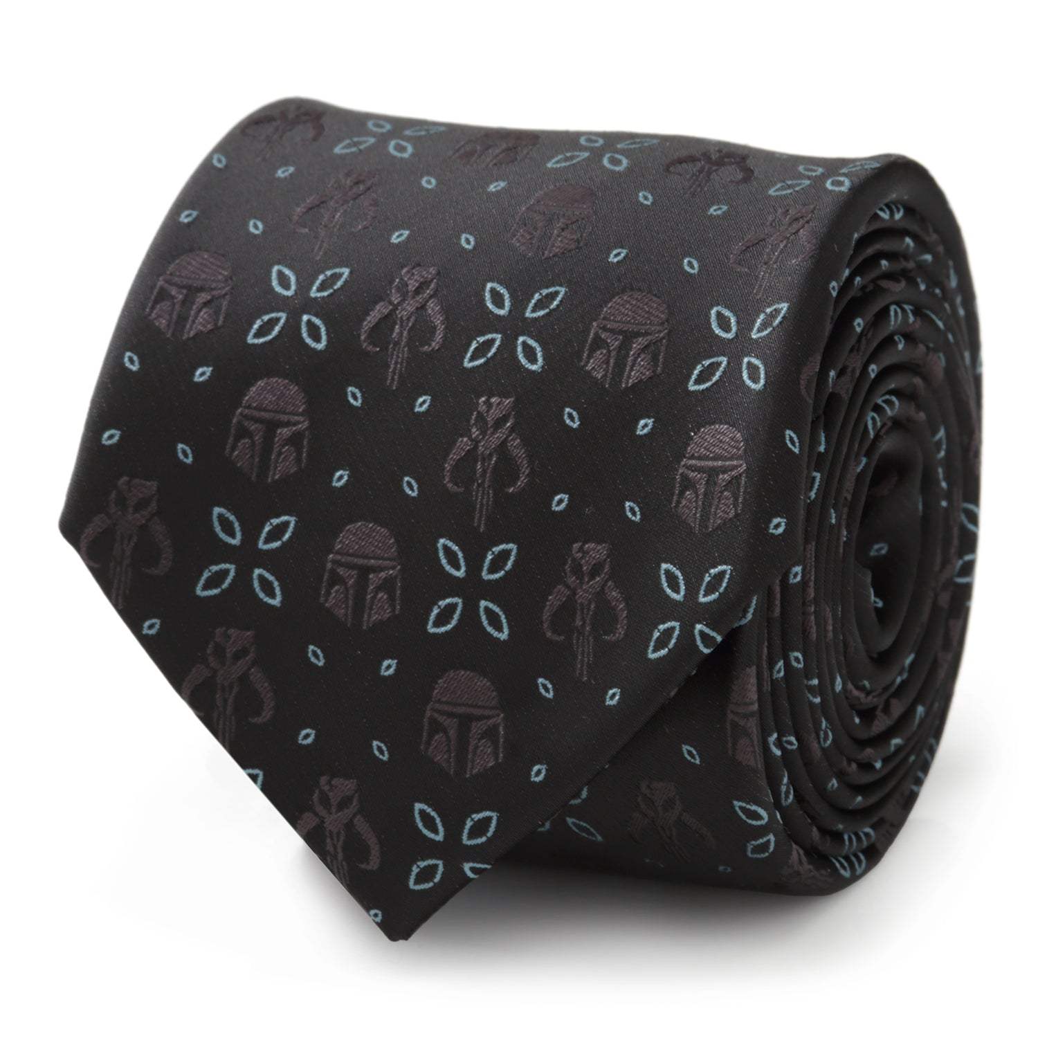Star Wars Mandalorian Motif Black Tie - Cufflinks.com - Flyclothing LLC