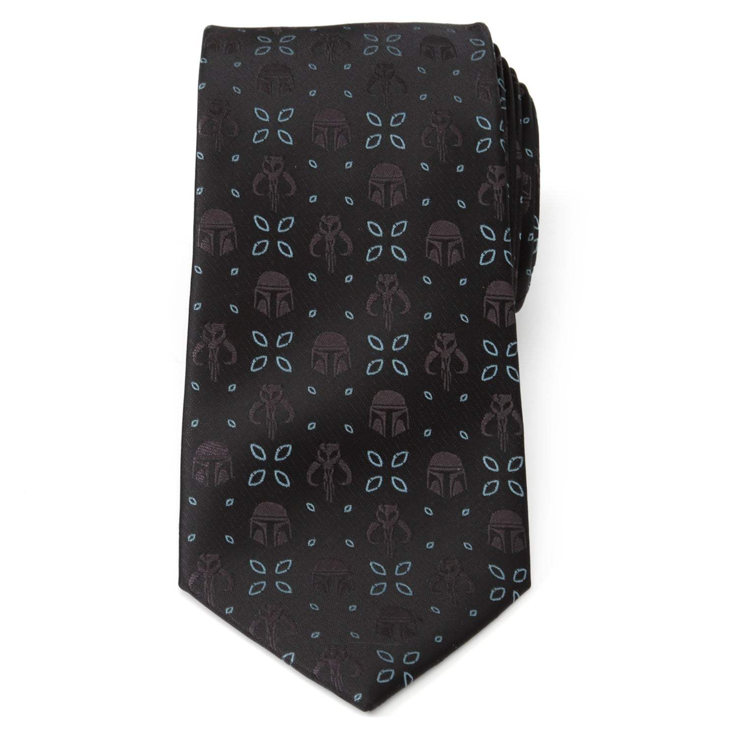 Star Wars Mandalorian Motif Black Tie - Cufflinks.com - Flyclothing LLC