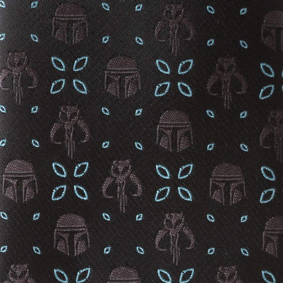 Star Wars Mandalorian Motif Black Tie - Cufflinks.com - Flyclothing LLC