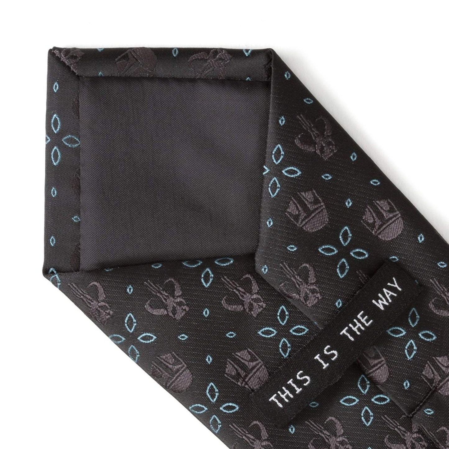 Star Wars Mandalorian Motif Black Tie - Cufflinks.com - Flyclothing LLC