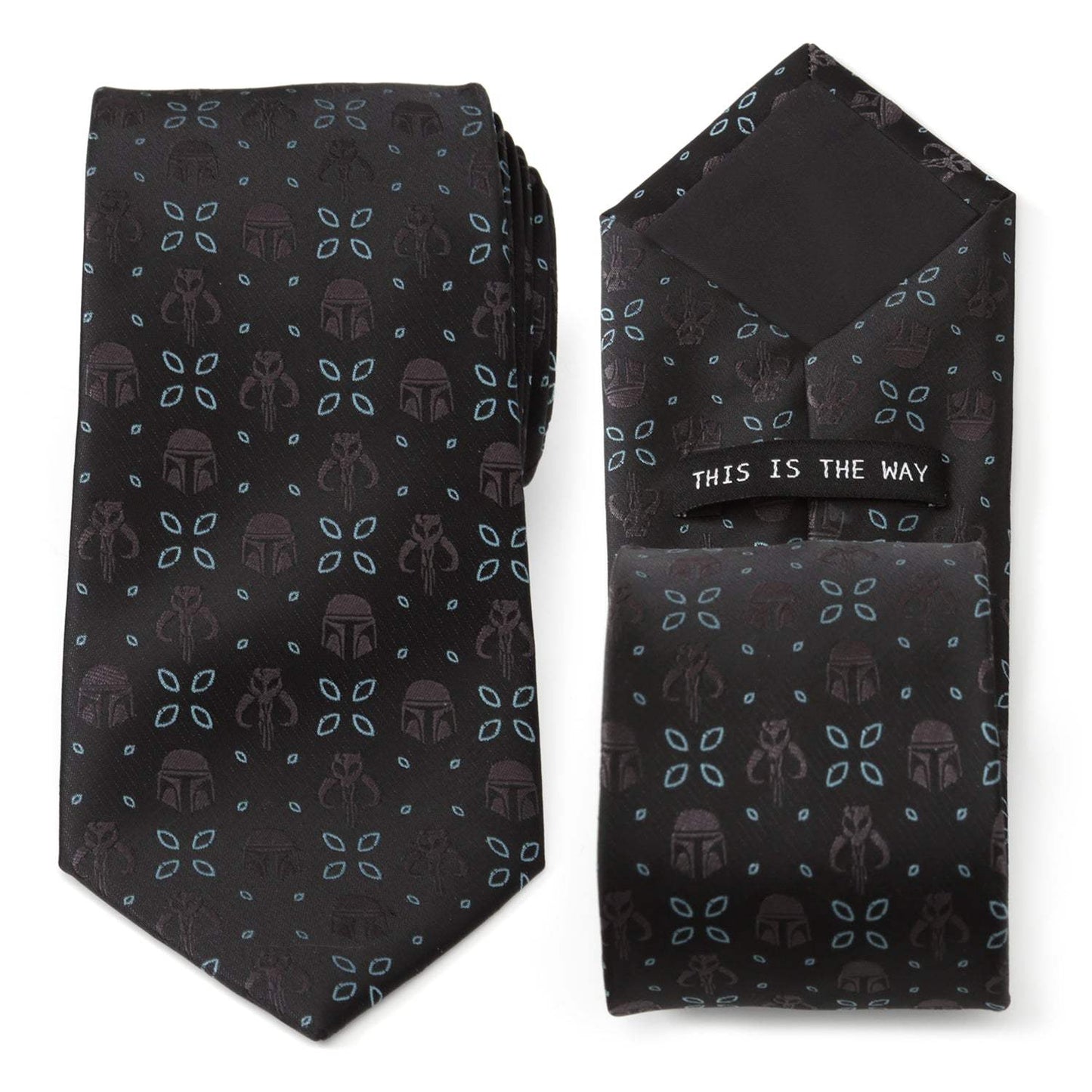 Star Wars Mandalorian Motif Black Tie - Cufflinks.com - Flyclothing LLC