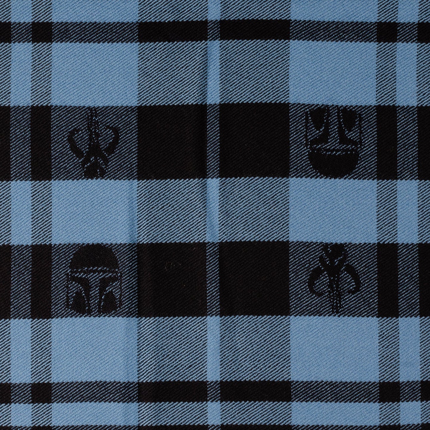 Star Wars Mandalorian Blue Tartan Scarf - Cufflinks.com - Flyclothing LLC