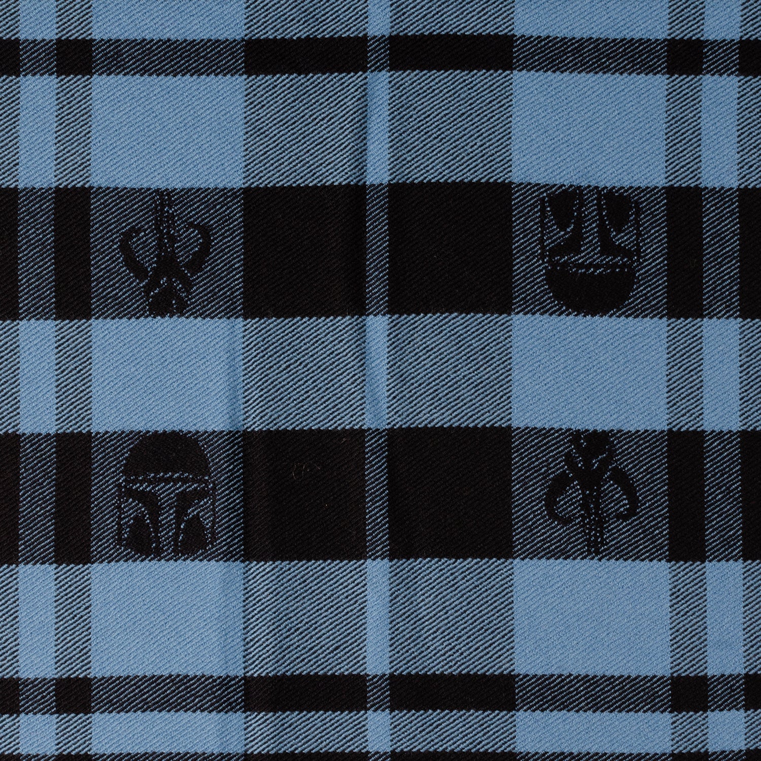 Star Wars Mandalorian Blue Tartan Scarf - Cufflinks.com - Flyclothing LLC