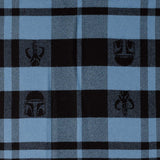 Star Wars Mandalorian Blue Tartan Scarf - Cufflinks.com - Flyclothing LLC