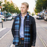 Star Wars Mandalorian Blue Tartan Scarf - Cufflinks.com - Flyclothing LLC