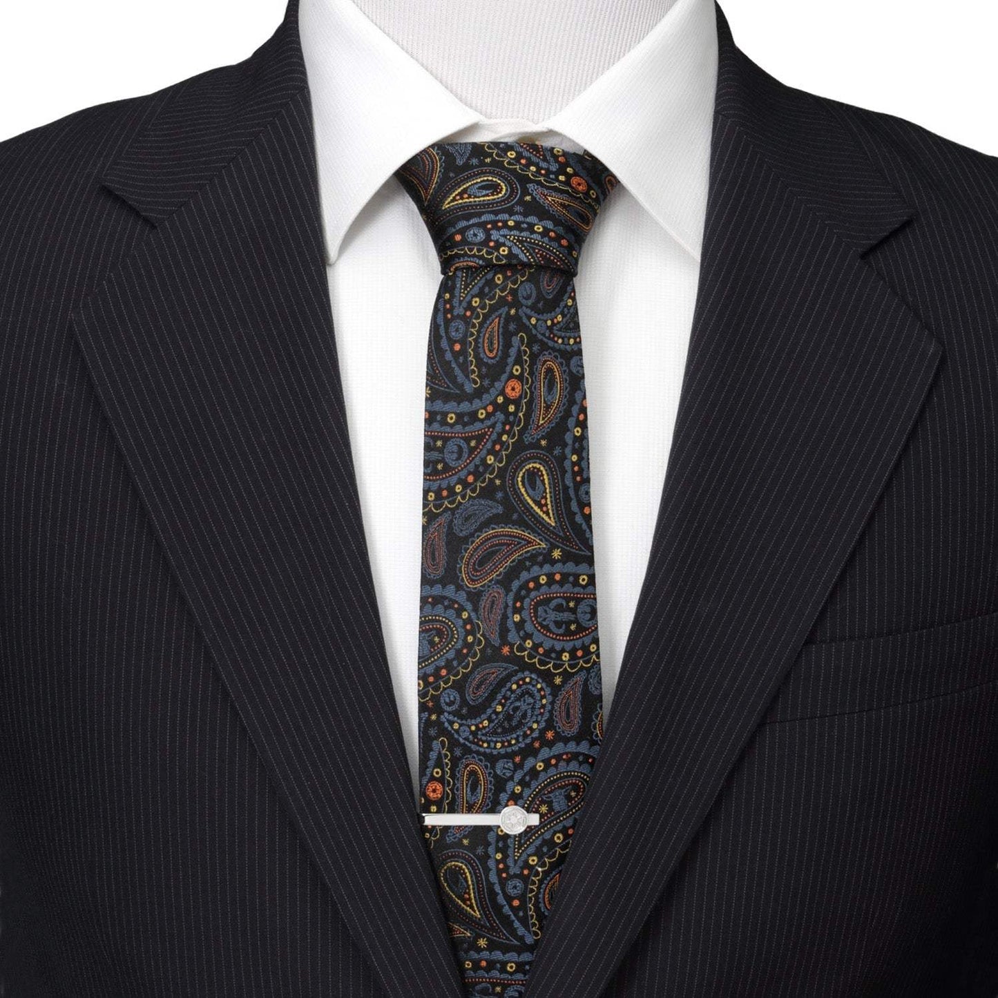 Star Wars Mandalorian Black Paisley Tie - Cufflinks.com - Flyclothing LLC