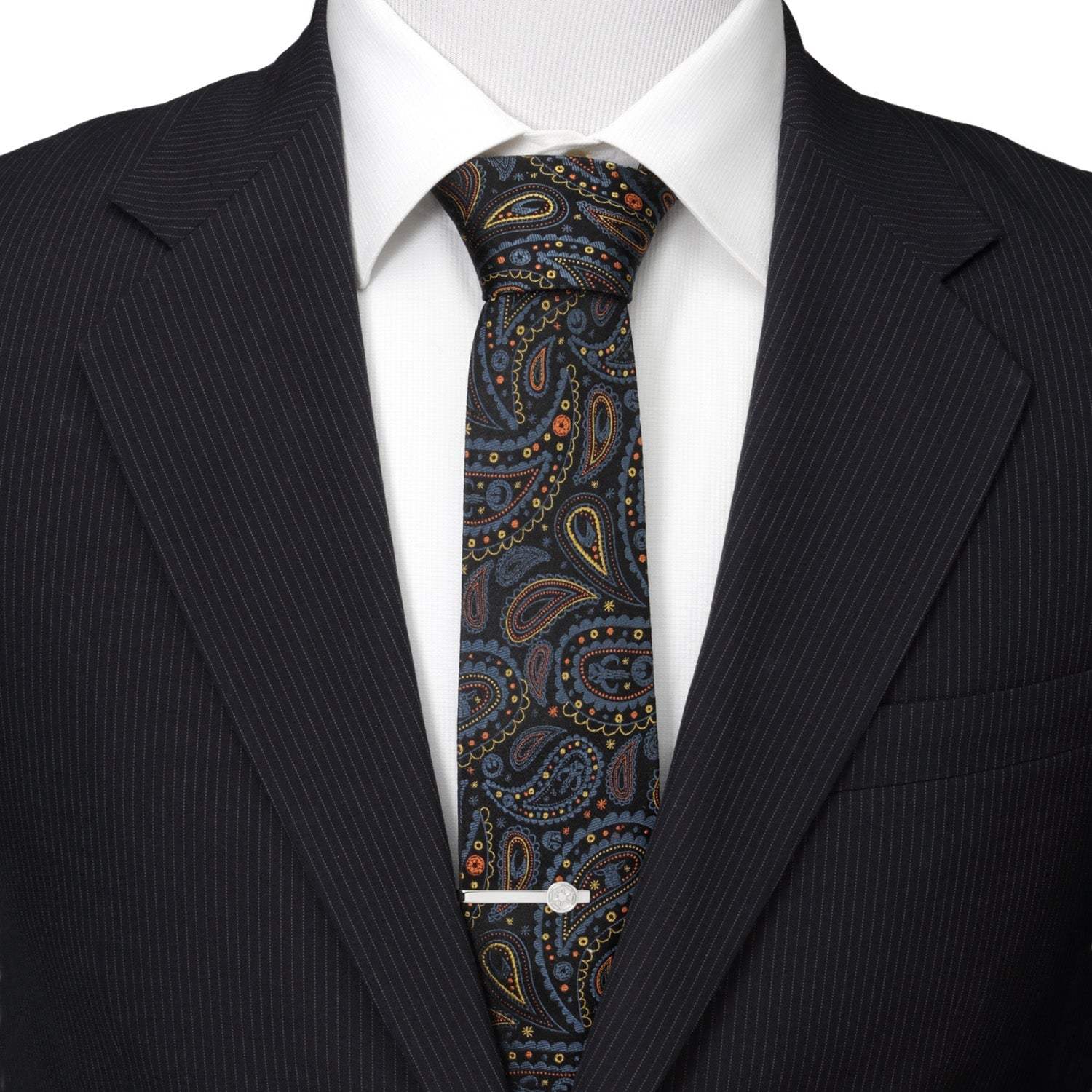 Star Wars Mandalorian Black Paisley Tie - Cufflinks.com - Flyclothing LLC