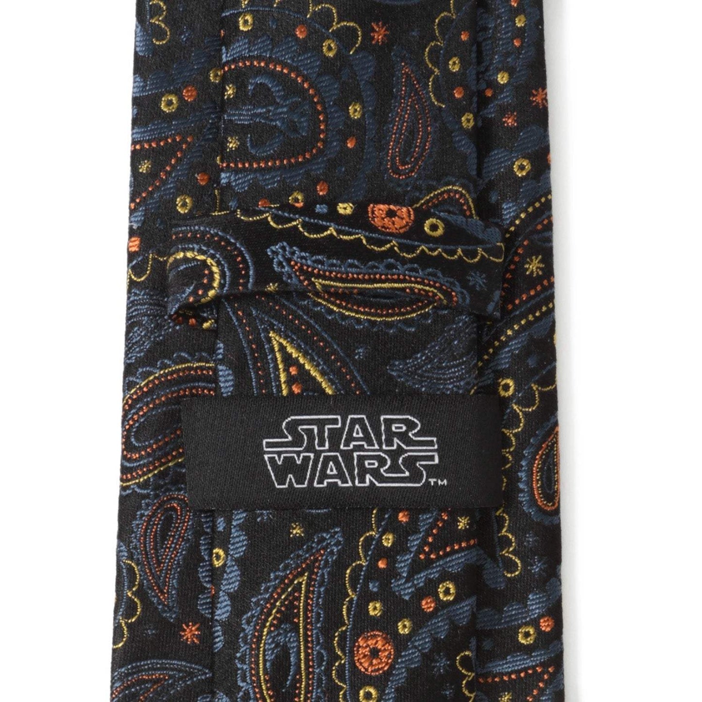 Star Wars Mandalorian Black Paisley Tie - Cufflinks.com - Flyclothing LLC