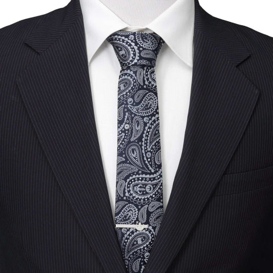 Star Wars Mandalorian Blue Paisley Tie