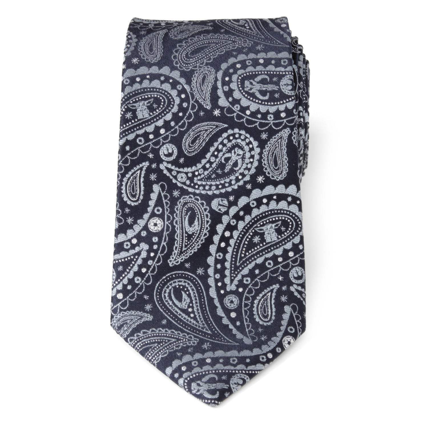 Star Wars Mandalorian Blue Paisley Tie - Cufflinks.com - Flyclothing LLC