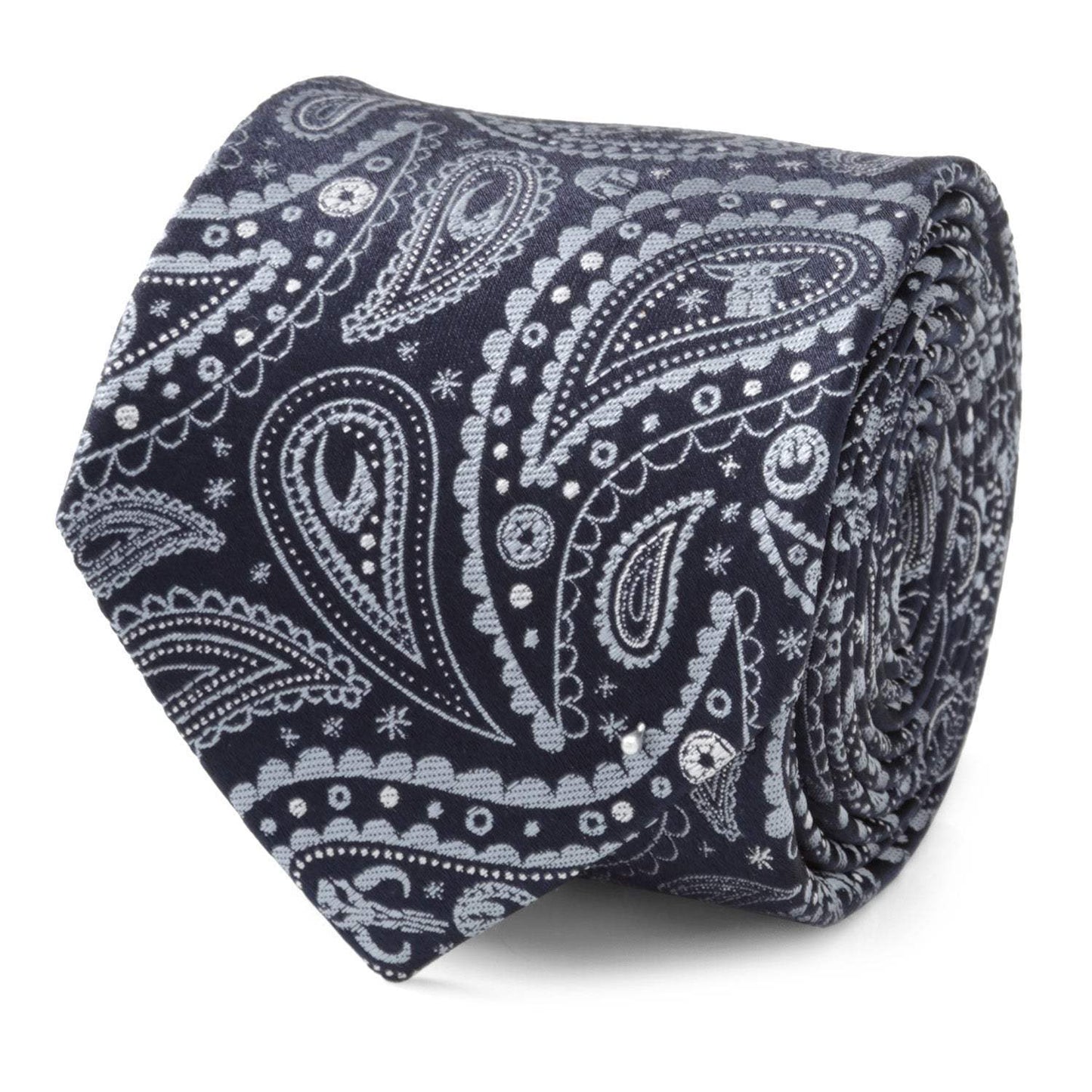 Star Wars Mandalorian Blue Paisley Tie - Cufflinks.com - Flyclothing LLC