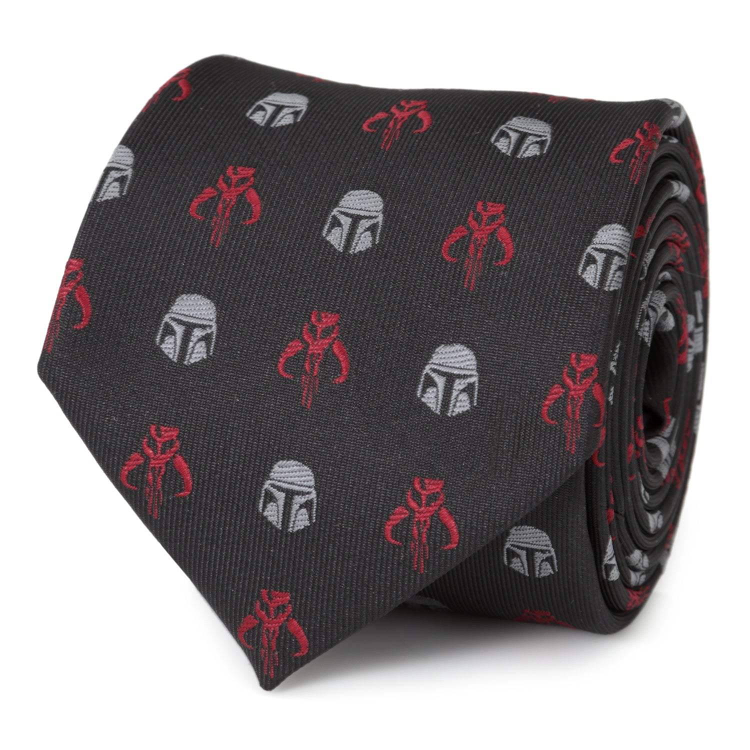 Star Wars Mandalorian and Mythosaur Red and Black Tie - Cufflinks.com - Flyclothing LLC