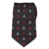 Star Wars Mandalorian and Mythosaur Red and Black Tie - Cufflinks.com - Flyclothing LLC