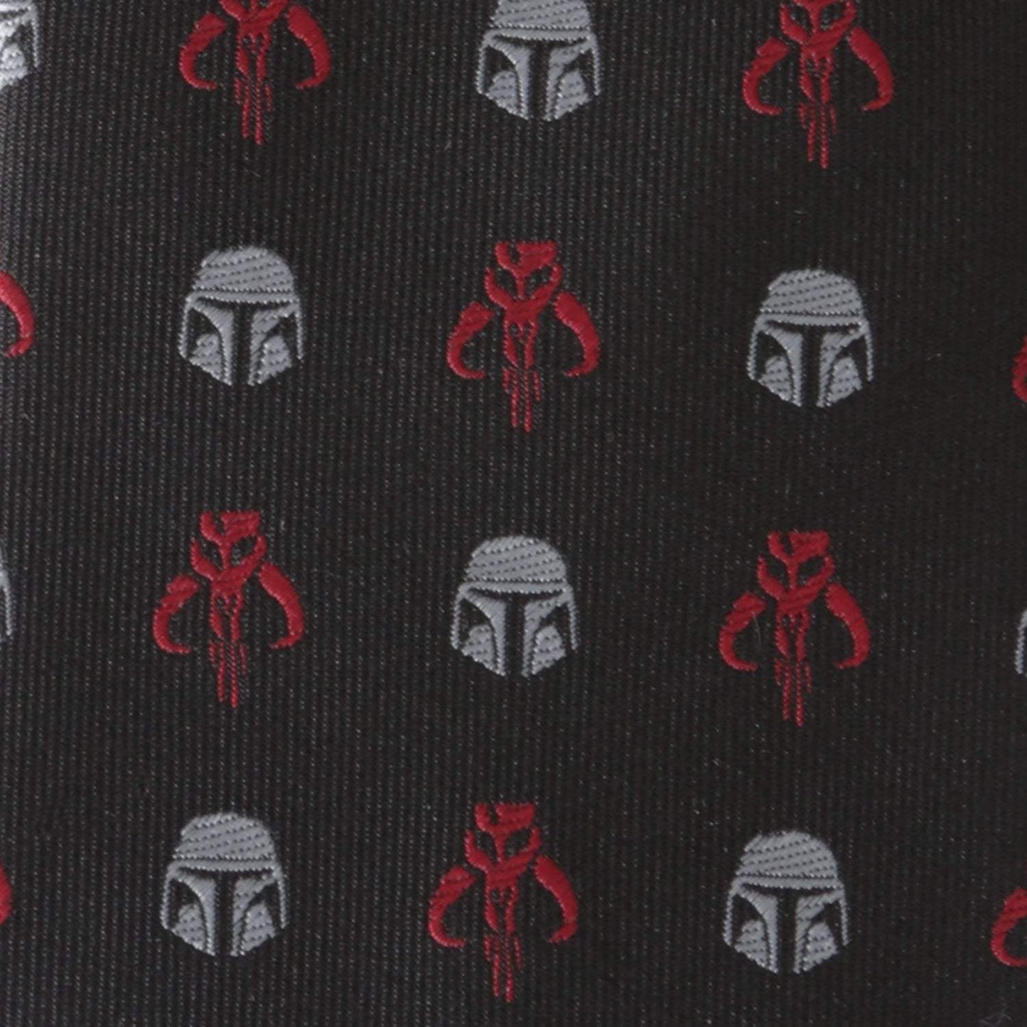 Star Wars Mandalorian and Mythosaur Red and Black Tie - Cufflinks.com - Flyclothing LLC