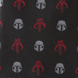 Star Wars Mandalorian and Mythosaur Red and Black Tie - Cufflinks.com - Flyclothing LLC