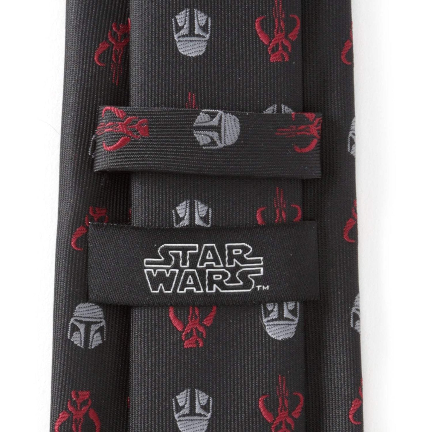 Star Wars Mandalorian and Mythosaur Red and Black Tie - Cufflinks.com - Flyclothing LLC