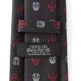Star Wars Mandalorian and Mythosaur Red and Black Tie - Cufflinks.com - Flyclothing LLC