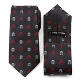 Star Wars Mandalorian and Mythosaur Red and Black Tie - Cufflinks.com - Flyclothing LLC