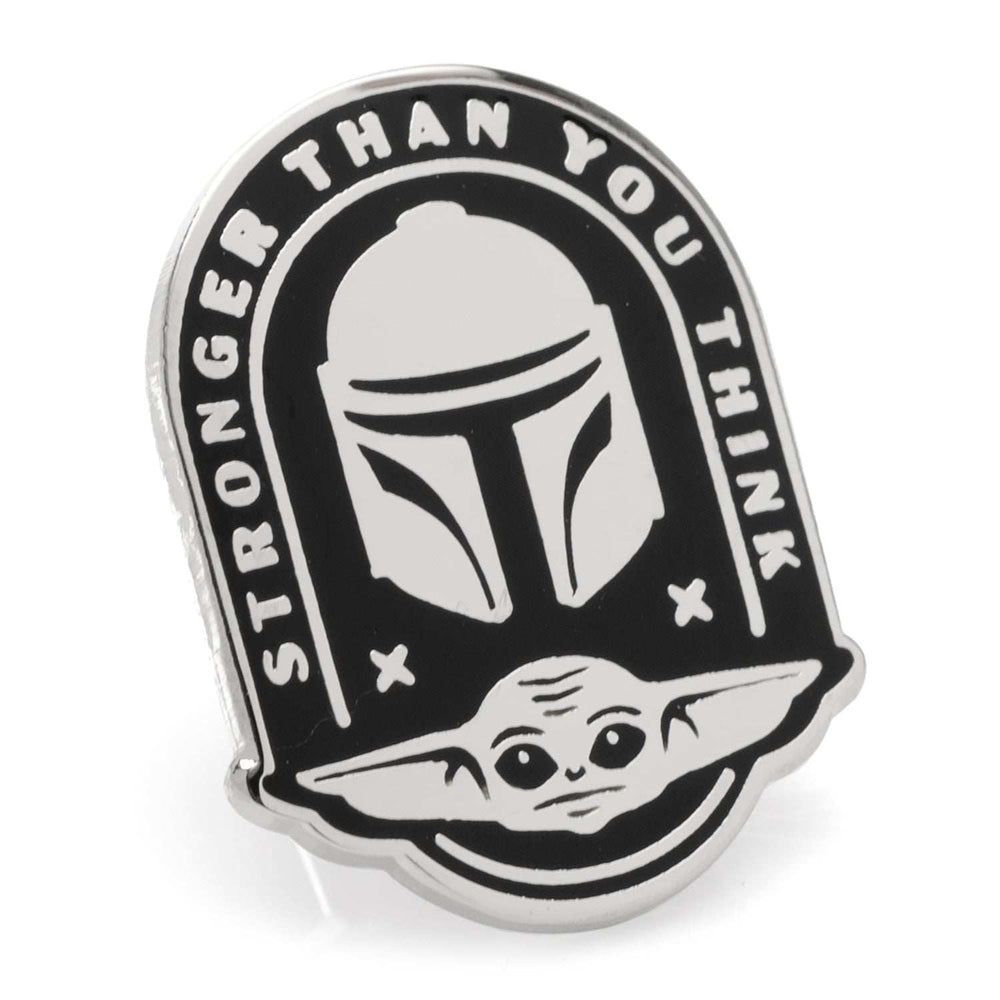 Star Wars Mandalorian and Grogu Stronger Than You Think Lapel Pin - Cufflinks.com - Flyclothing LLC