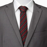Star Wars Mandalorian Black and Red Striped Tie - Cufflinks.com - Flyclothing LLC
