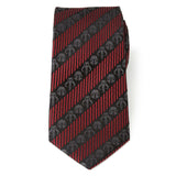 Star Wars Mandalorian Black and Red Striped Tie - Cufflinks.com - Flyclothing LLC