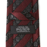 Star Wars Mandalorian Black and Red Striped Tie - Cufflinks.com - Flyclothing LLC