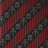Star Wars Mandalorian Black and Red Striped Tie - Cufflinks.com - Flyclothing LLC
