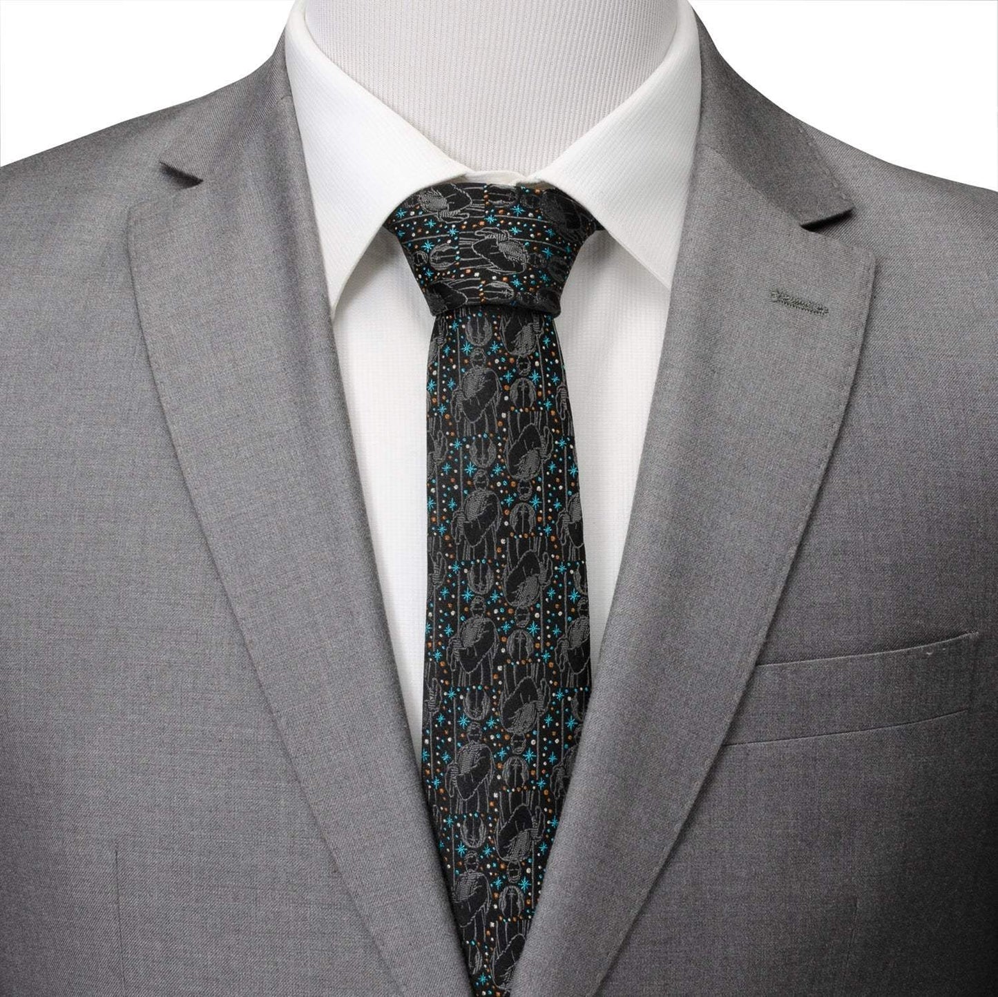 Star Wars Obi-Wan Kenobi Gray Tie - Cufflinks.com - Flyclothing LLC