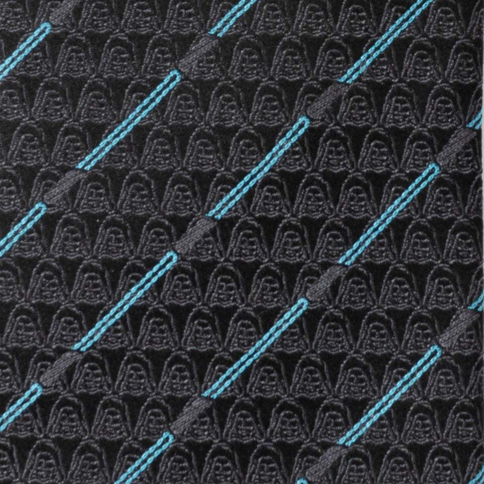 Star Wars Obi-Wan Kenobi LIGHTSABER Pattern Black Tie - Cufflinks.com - Flyclothing LLC