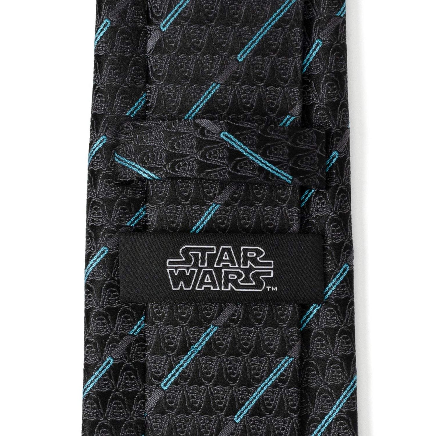 Star Wars Obi-Wan Kenobi LIGHTSABER Pattern Black Tie - Cufflinks.com - Flyclothing LLC