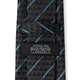 Star Wars Obi-Wan Kenobi LIGHTSABER Pattern Black Tie - Cufflinks.com - Flyclothing LLC