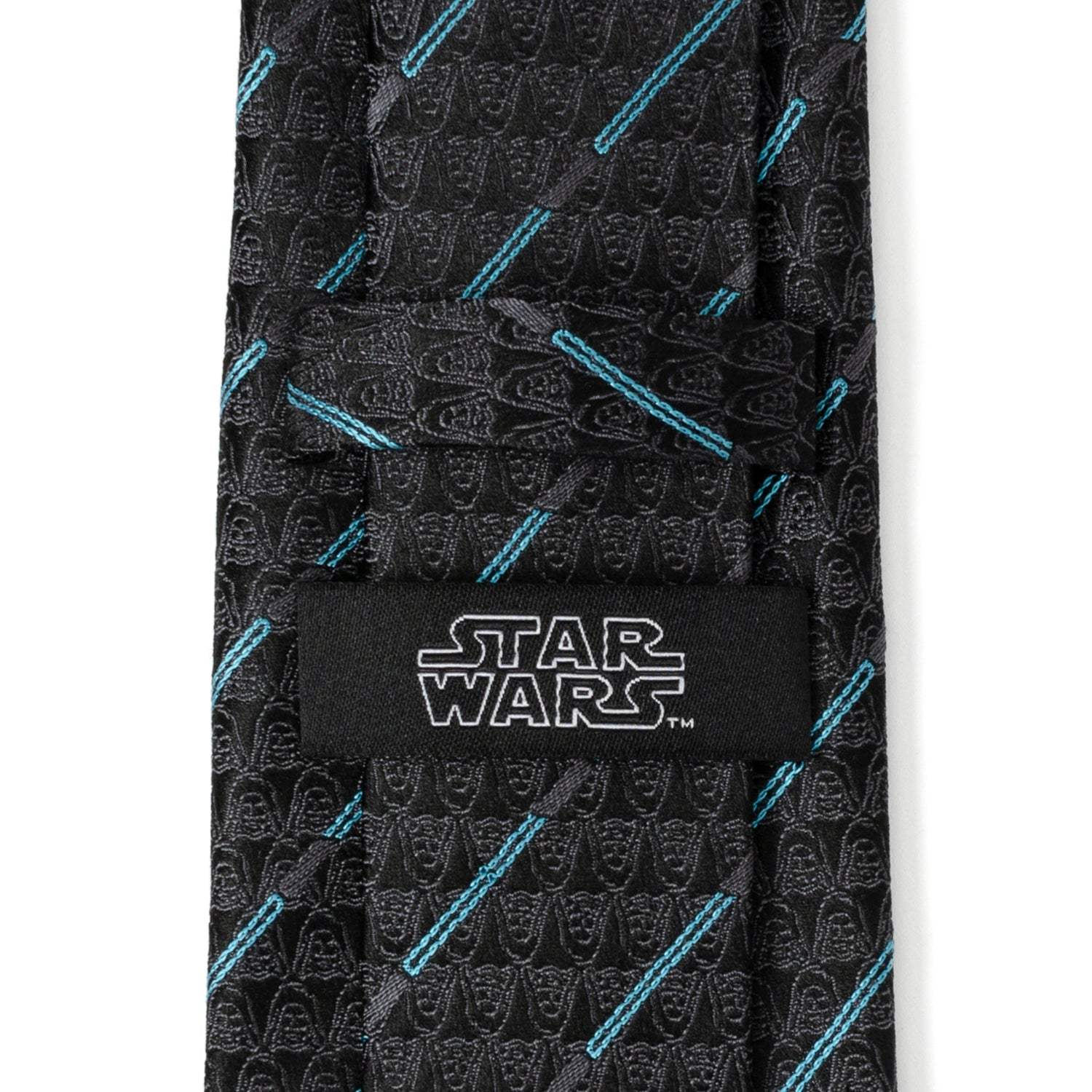 Star Wars Obi-Wan Kenobi LIGHTSABER Pattern Black Tie - Cufflinks.com - Flyclothing LLC