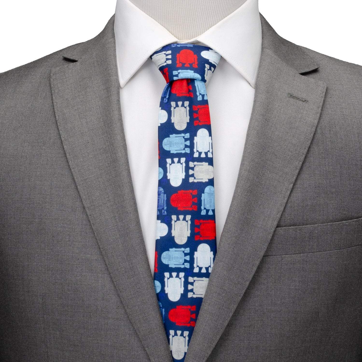 Star Wars R2-D2 Red, White, and Blue Tie - Cufflinks.com - Flyclothing LLC
