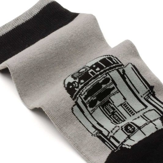 Star Wars R2-D2 Men's Gray and Black Mod Dress Socks and Lapel Pin Gift Set - Cufflinks.com - Flyclothing LLC