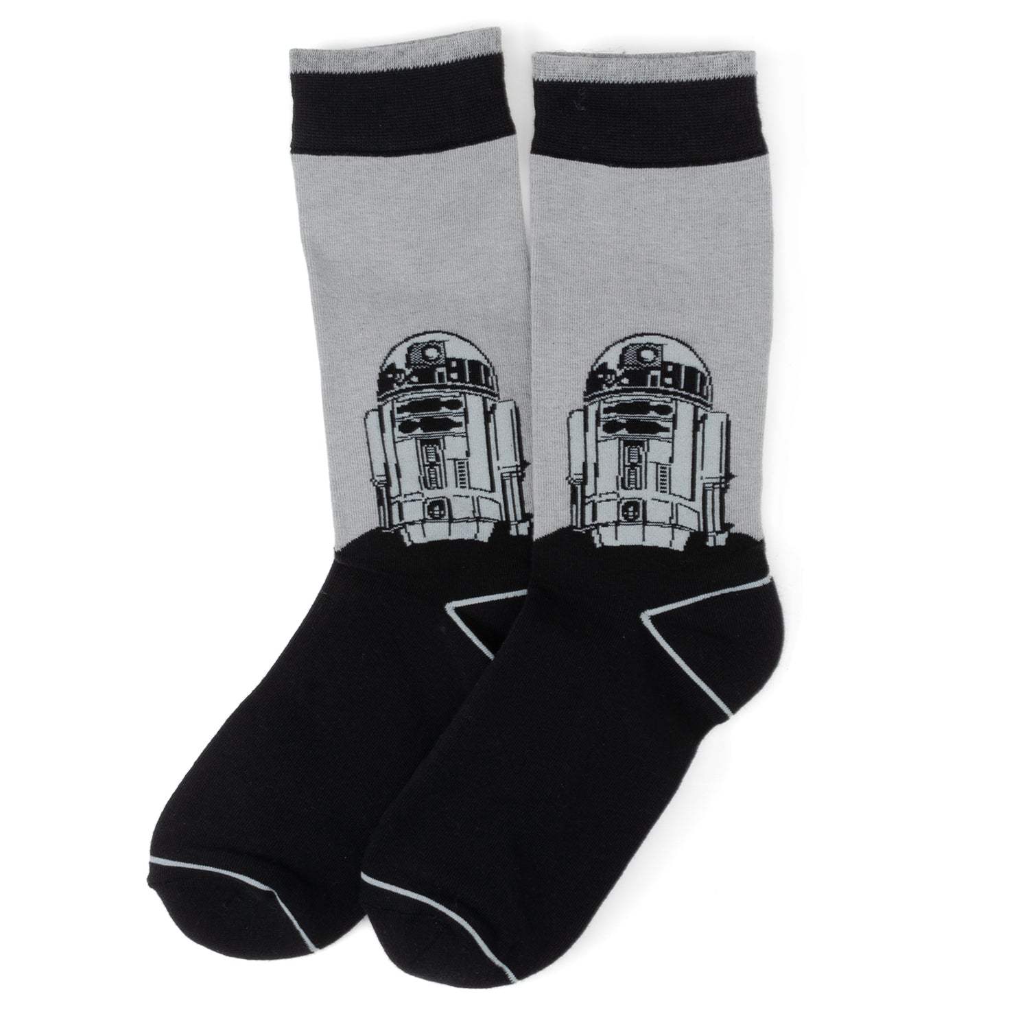 Star Wars R2-D2 Men's Gray and Black Mod Dress Socks and Lapel Pin Gift Set - Cufflinks.com - Flyclothing LLC
