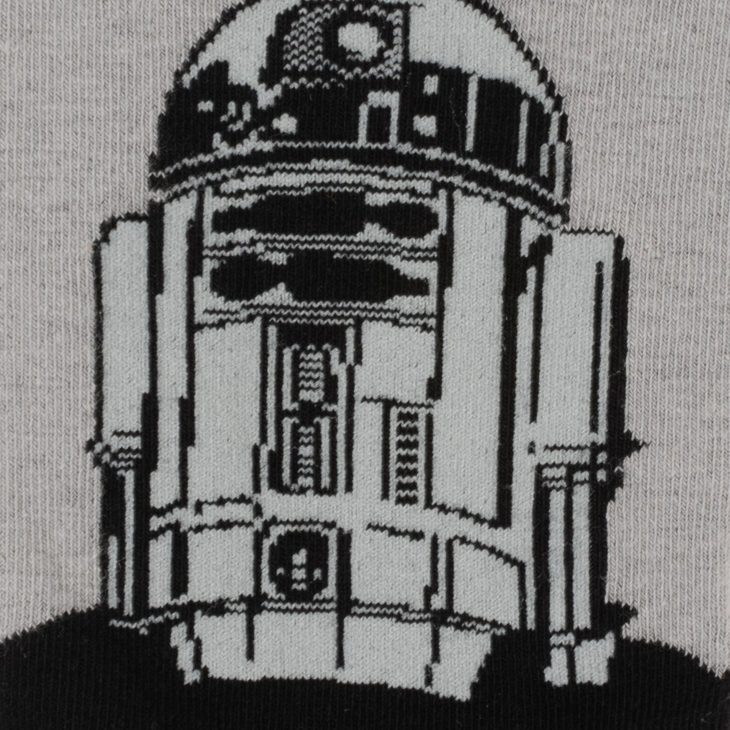 Star Wars R2-D2 Men's Gray and Black Mod Dress Socks and Lapel Pin Gift Set - Cufflinks.com - Flyclothing LLC