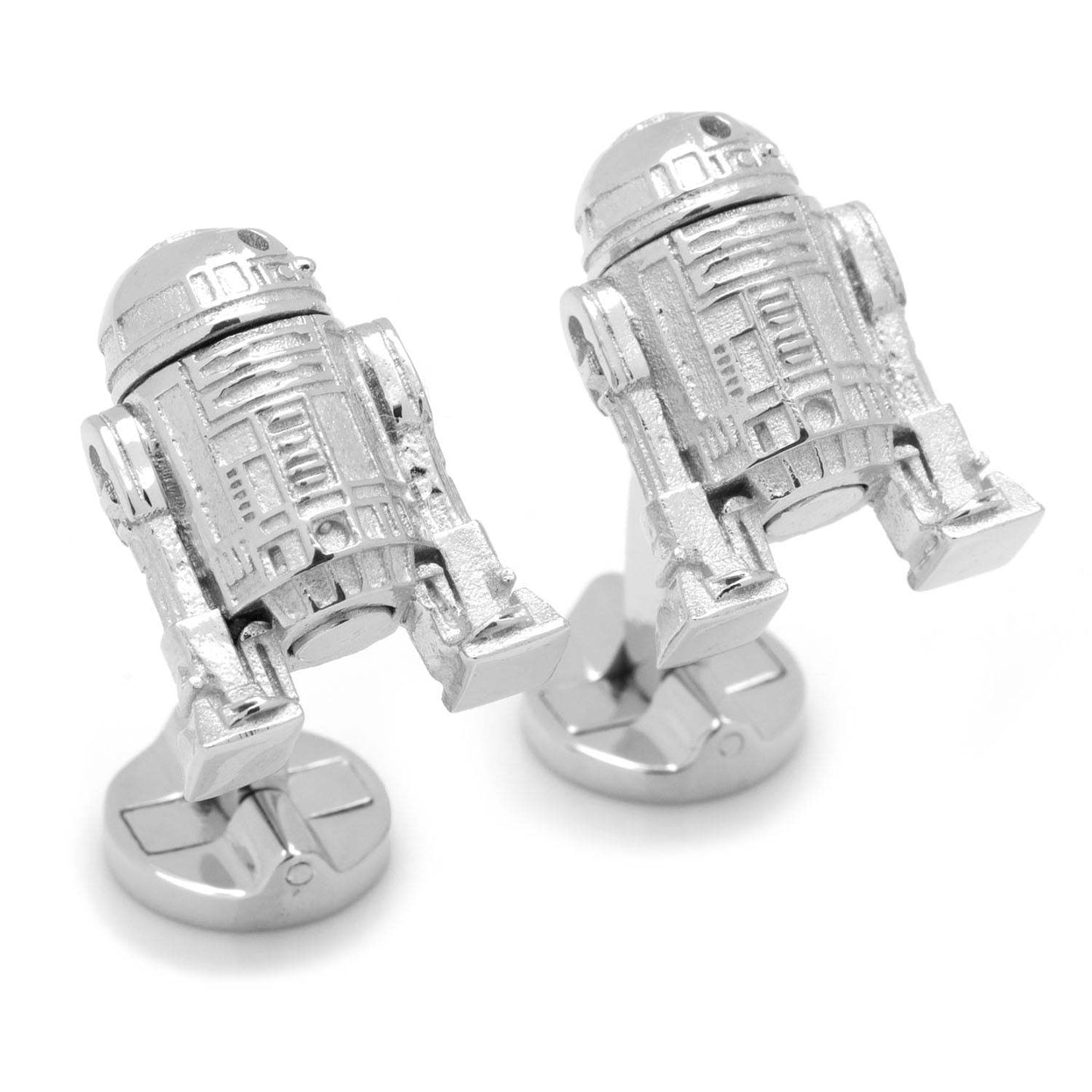 Star Wars R2-D2 Sterling Silver 3D Cufflinks - Cufflinks.com - Flyclothing LLC