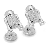 Star Wars R2-D2 Sterling Silver 3D Cufflinks - Cufflinks.com - Flyclothing LLC