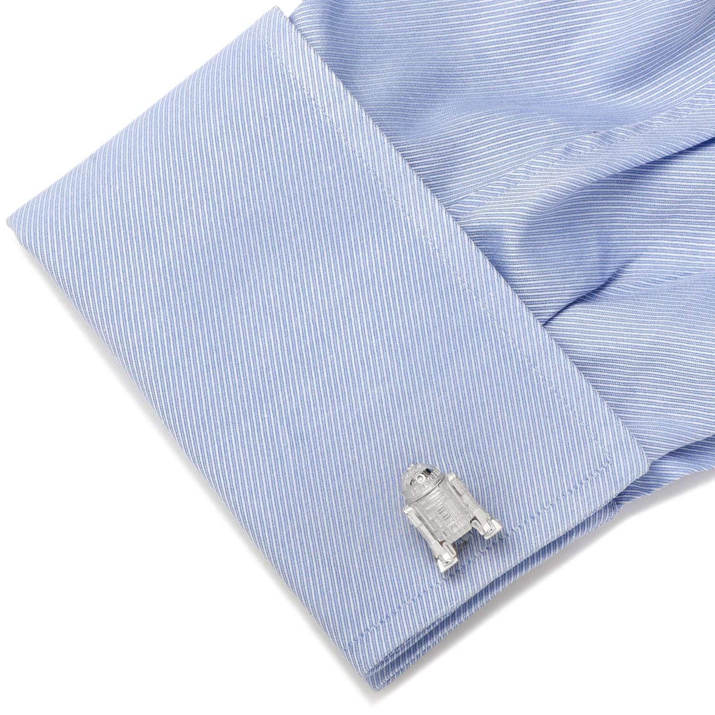 Star Wars R2-D2 Sterling Silver 3D Cufflinks - Cufflinks.com - Flyclothing LLC