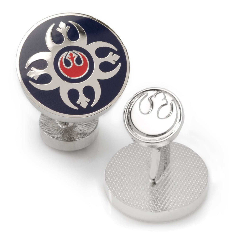 Star Wars Rebel Alliance Starbird Crest Blue and Red Cufflinks - Cufflinks.com - Flyclothing LLC