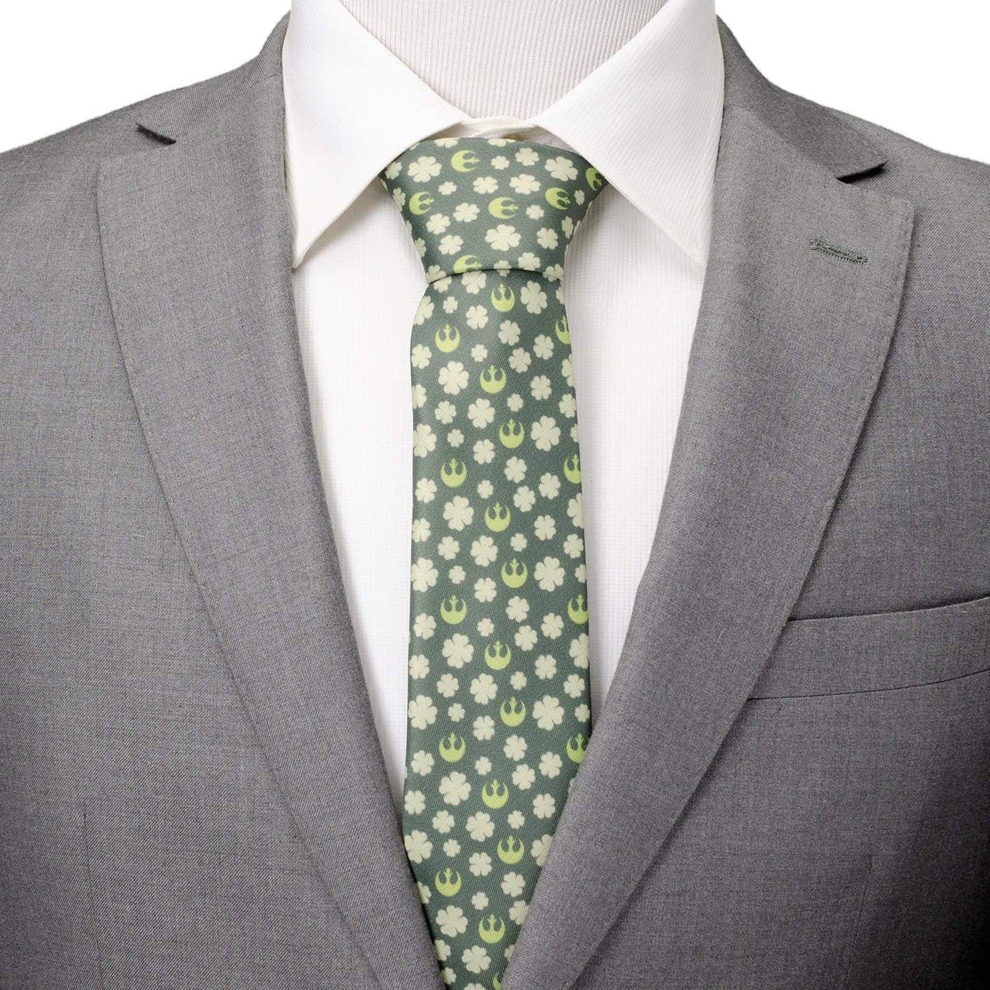 Star Wars Rebel Alliance Crest and Shamrock Green Tie - Cufflinks.com - Flyclothing LLC