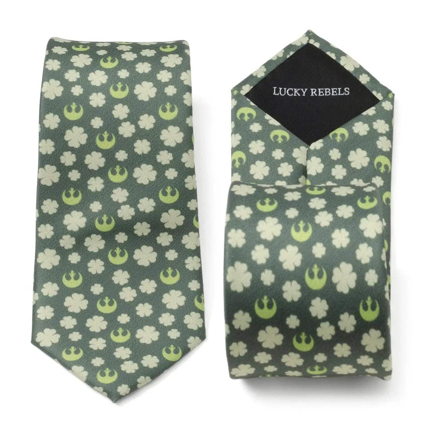Star Wars Rebel Alliance Crest and Shamrock Green Tie - Cufflinks.com - Flyclothing LLC