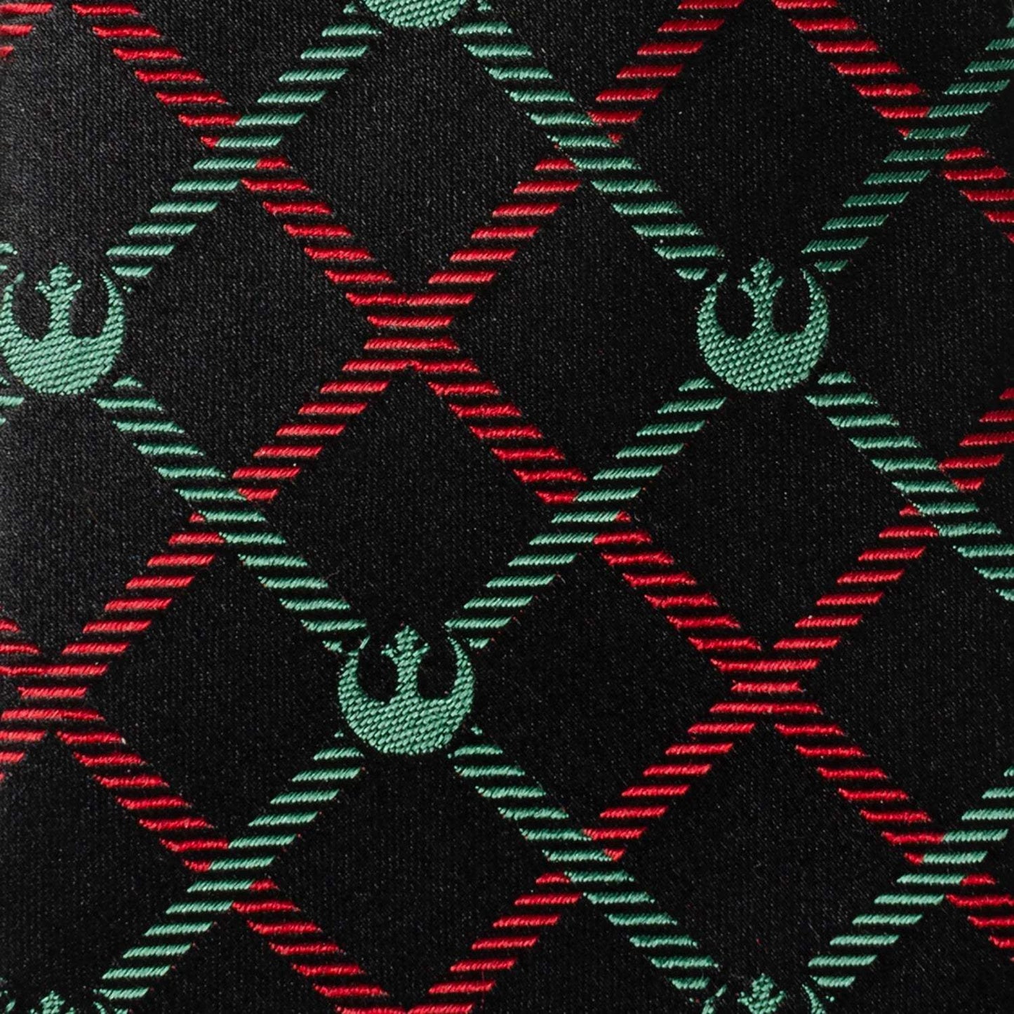 Star Wars Rebel Alliance Crest Red, Green, and Black Plaid Tie - Cufflinks.com - Flyclothing LLC