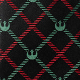 Star Wars Rebel Alliance Crest Red, Green, and Black Plaid Tie - Cufflinks.com - Flyclothing LLC