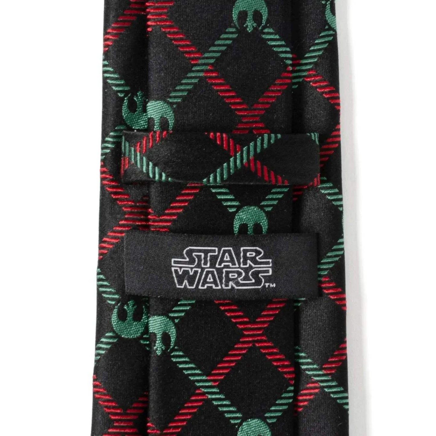 Star Wars Rebel Alliance Crest Red, Green, and Black Plaid Tie - Cufflinks.com - Flyclothing LLC