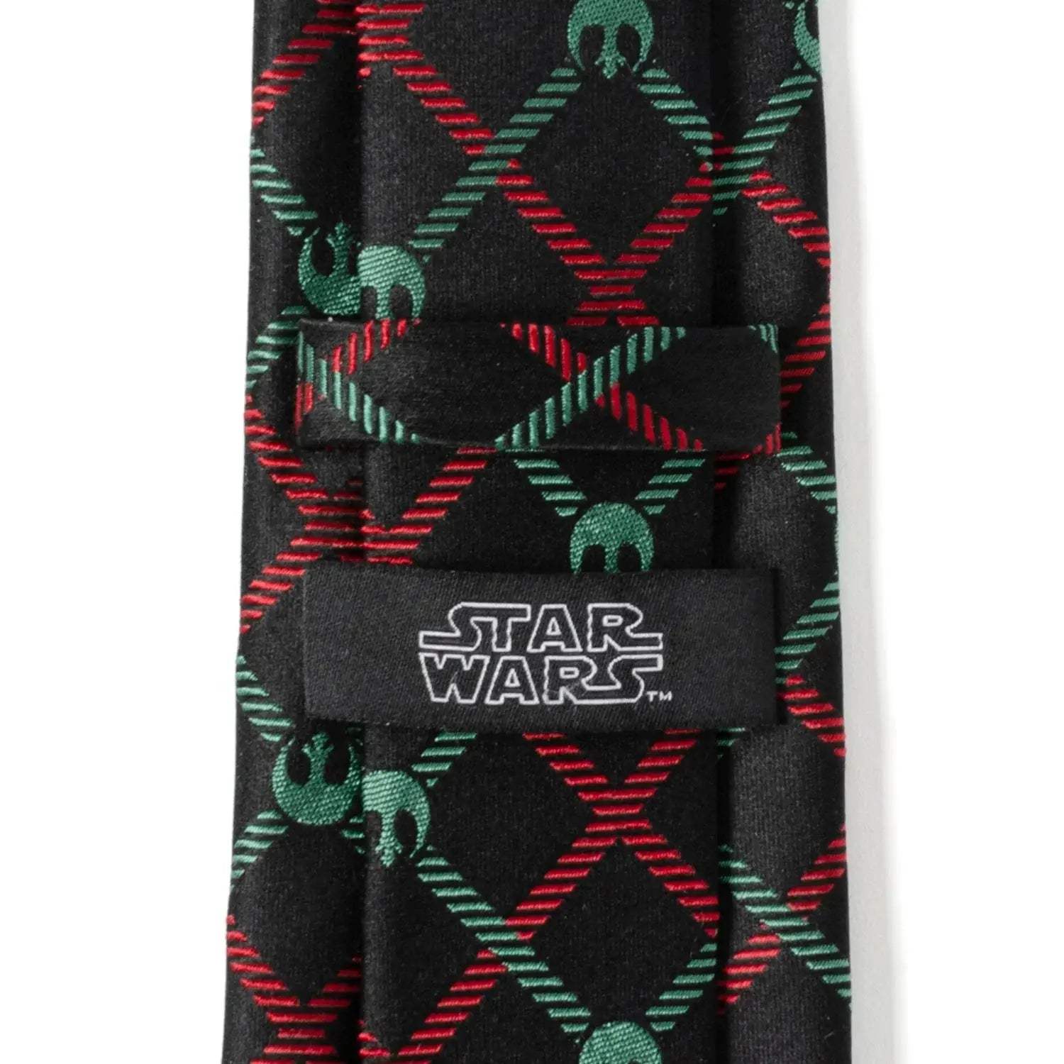 Star Wars Rebel Alliance Crest Red, Green, and Black Plaid Tie - Cufflinks.com - Flyclothing LLC
